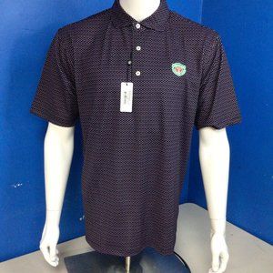 NWT Turtleson Leon Paisley Pique Performance Polo BLACK PINK Various Sizes
